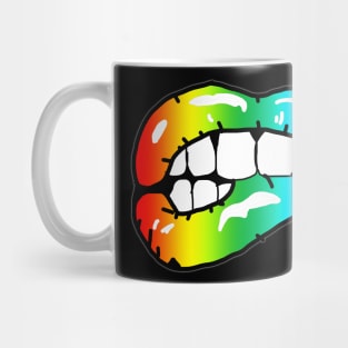 Rainbow lips Mug